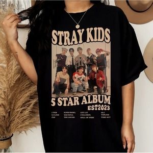 Stray Kids Retro Shirt Stray Kids 5 Star Shirt Stray Kids Maniac Tour Shirt